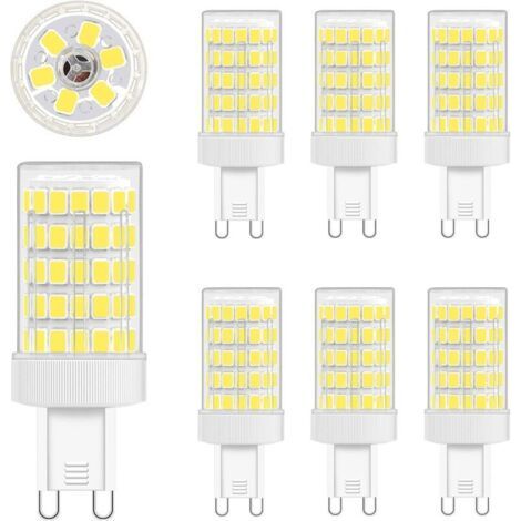 G9-led-glühbirne, Kaltweiß 10 W, 6000 K, Entspricht 80 W, 900 Lm, 220 V Ac, 360° Breiter Strahl, 86 Smd 2835-leds, Nicht Dimmbar, 6er-pack