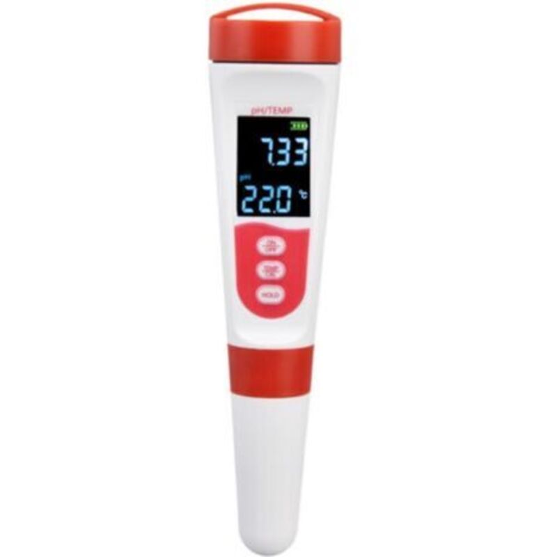 Testeur De Ph Portable Pour Aquarium – Messung Der Wasserqualität Und Der Temperatur – Ideal Für Aquarienliebhaber – Précis Et Fiable – Livré Sans Piles –