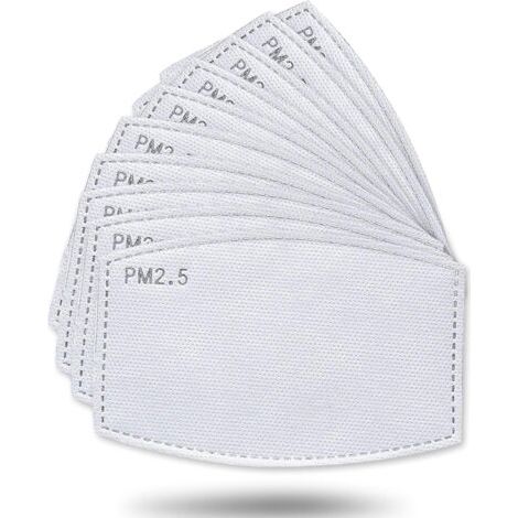 50er-pack Aktivkohlefilter, Vliesstoff Mit 5 Austauschbaren Schutzschichten P-m 2,5 Für Damen, Herren Und Kinder