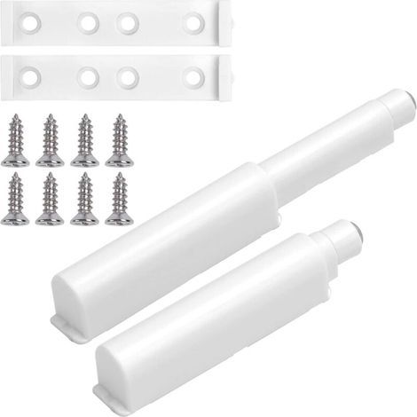 Magnetische Schranktüren Zum Öffnen Drücken, 2-schalter-magnetverschluss-dämpfer, (weiß)