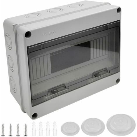 Ip65 Einteiliger Wasserdichter Schaltkasten Für Den Außenbereich, 12 Module, Ip65 Abs-kunststoffoberfläche, Wasserdichter Schaltkasten Für Den Außenbereich, Schaltschrank, Anschlusskasten – 250195110