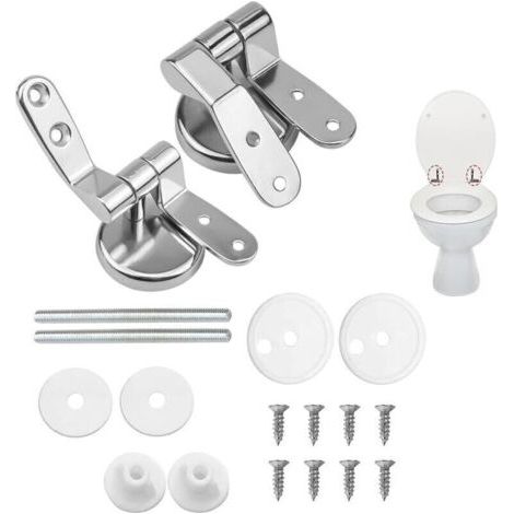 Wc-sitz-scharnierbefestigungen, 2 Stück Ersatz-toilettensitz-scharniere Mit Legierungsbefestigungen, Wc-sitz-scharnier