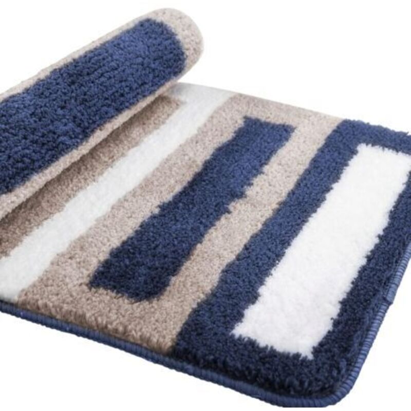 Weiche Und Rutschfeste Badematte – 40 X 60 Cm, Schnell Trocknend, Maschinenwaschbar (blau)