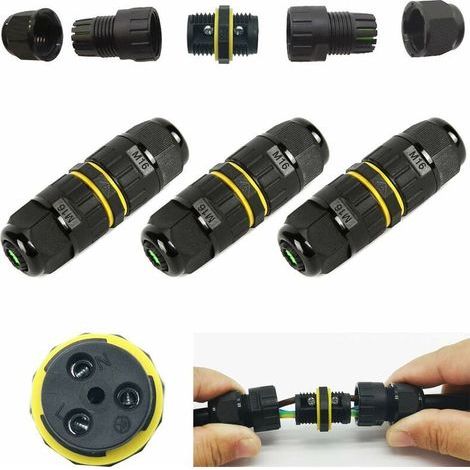 Wasserdichter Anschlusskasten/3 Wasserdichte Ip68-kabelanschlüsse/außenmantelanschlüsse/kabelanschlüsse Mit Einem Maximalen Durchmesser Von 10 Mm/(3-polig)