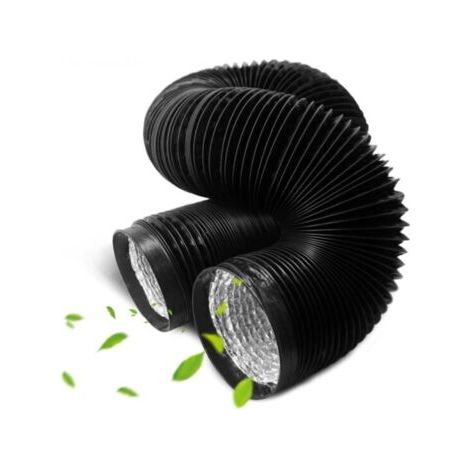 Flexibler Ablaufschlauch Aus Pvc Und Aluminium, 2 M, Für Bad, Küche Und Wäschetrockner (100 Mm)