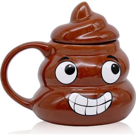 Kreative Tasse, 3d-kaffeetasse Aus Keramik, Einzigartig Und Unterhaltsam, Mit Deckel, Fassungsvermögen 400 Ml.