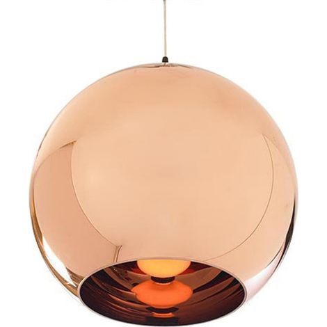 Moderne, Elegante Led-pendelleuchte, Kreative Glas-barlampe, Verstellbarer Spiegel, Nordischer Kugel-lampenschirm, 25 Cm Großer Kupfer-deckenleuchter (leuchtmittel Nicht Im Lieferumfang Enthalten) –