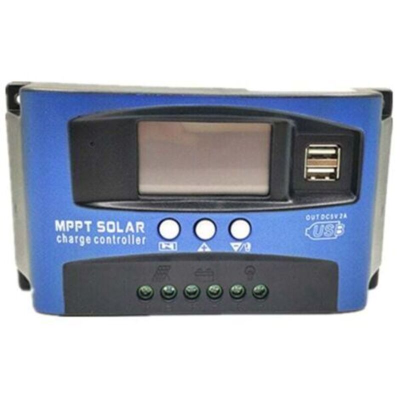 Solarladeregler Mit Lcd-bildschirm, Mppt 30a Solarladeregler Dual Usb Lcd Display 12v 24v