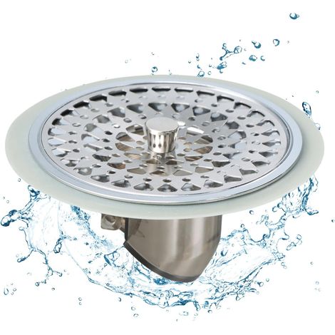 Cheveux Douche, Clapet Anti Odeur Attrape Cheveux Douche Bouchon Douche Anti Odeur Cheveux Baignoire En Silicone Und Acier Inoxydable For Salle De Bain, Baignoire Et Cuisine