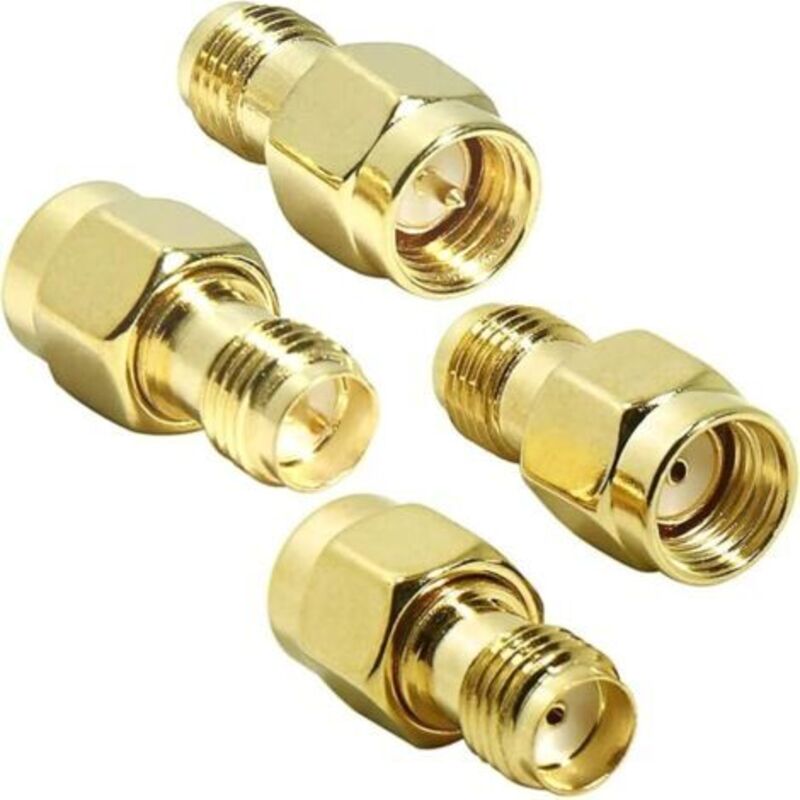 2 Stück Sma-stecker Auf Rp-sma-buchse Und Buchse Auf Stecker-hf-stecker-adapter