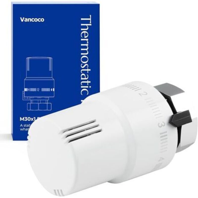 M30×1,5 Mm Heizkörper-thermostatkopf, Weißer Heizkörperthermostat, Thermostatisches Heizkörperventil Mit Frostschutz