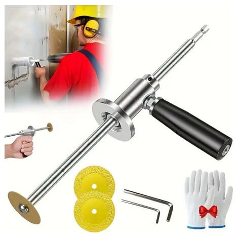 Pvc-rohr-innenschneidwerkzeug Mit Diamant-trennscheibe Und Griff, Passend Für Durchmesser Von 1-1/2" Bis 8", Tiefe