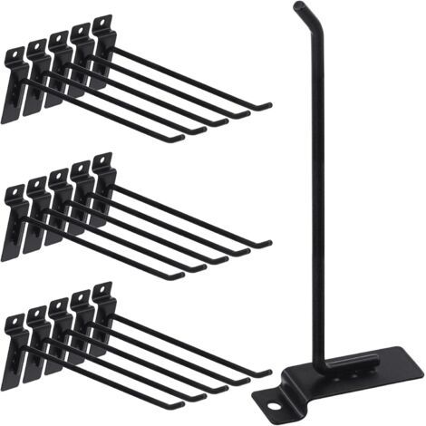 20er-pack 20,3 Cm Robuste Lamellenbrett-haken-sortiment – ​​lamellenbrett-zubehör – Stecktafel-wandhaken – Einzelhandelspräsentationshaken