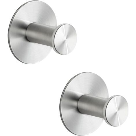 4,5 Cm Große, Gebürstete Klebehaken, Ohne Bohren, Badezimmer, Wandhaken Aus Edelstahl, Handtuchhalter Für Schlafzimmer, Küche Und Eingangsbereich.