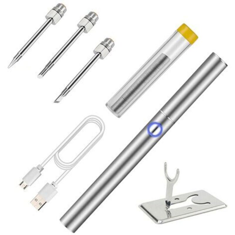 Komplette Tragbare Letcon-pistolenpistole, Usb-ladegerät, Drahtlos, Integrierter Akku, Elektronische Komponenten Für Die Dusche, Mit 3 Flaschen, Halterung Aus Metall, Einstellbare Temperatur