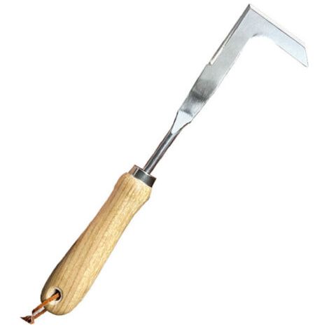 Unkrautschabermesser Aus Edelstahl, Holzgriff, Gartenarbeit