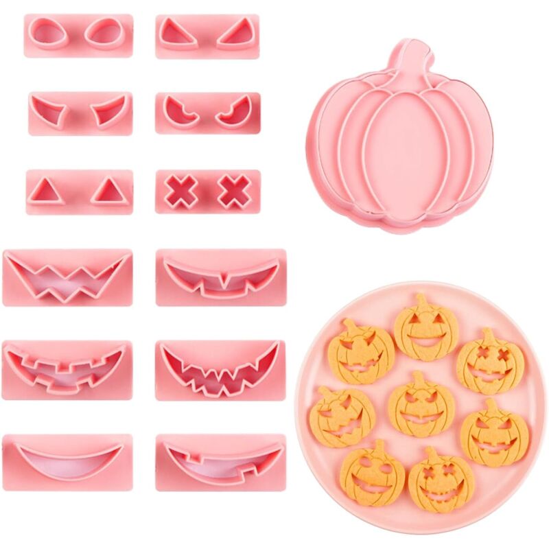 Set Mit 14 Halloween-ausstechformen – Für Kekse Und Zuckerteig, Geister- Und Kürbis-thema