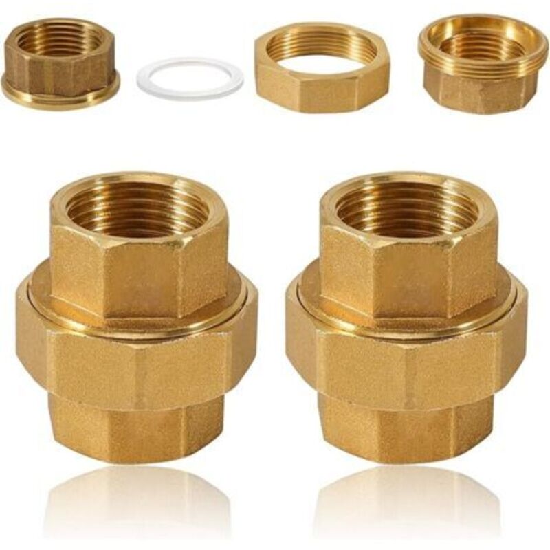 Lot Von 2 Schlauchleitungen 3/4", 3/4"" Ig/ig Aus Edelstahl, Kegelschlauch Mit Innenschlauch, Schlauchschlauch Dn20