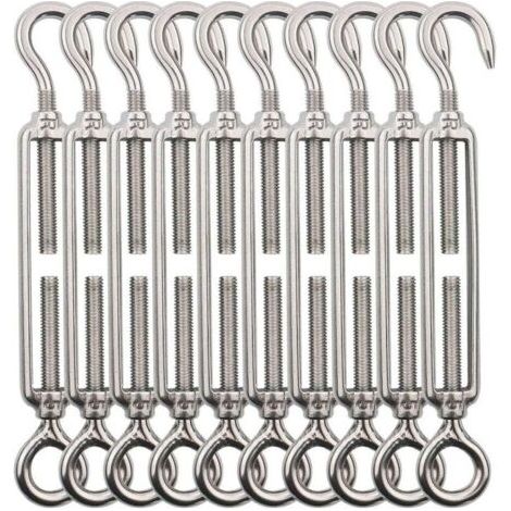 Lot Von 10 Kabelbindern Aus Rostfreiem M5-edelstahl, Gehäkelt Und Gehäkelt, Für Außenaufhängung, Körperschutz Und Festsitzende Pflanzen