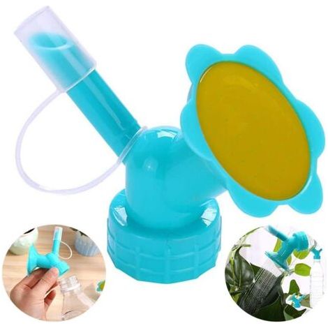 2-in-1-flaschengießkanne, Duschkopf, Gartengeräte, Topf-haushaltsbewässerungsgeräte (2 Stück, Blau)