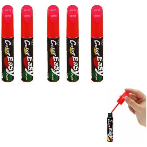 5 Stück Anti-kratz-stift, Autolackstift, Auto-ausbesserungslack, Rote Kratzer, Lackreparatur, Auto-kratzer-reparaturstift, Auto-ausbesserungsstift, Für Motorräder, Autos