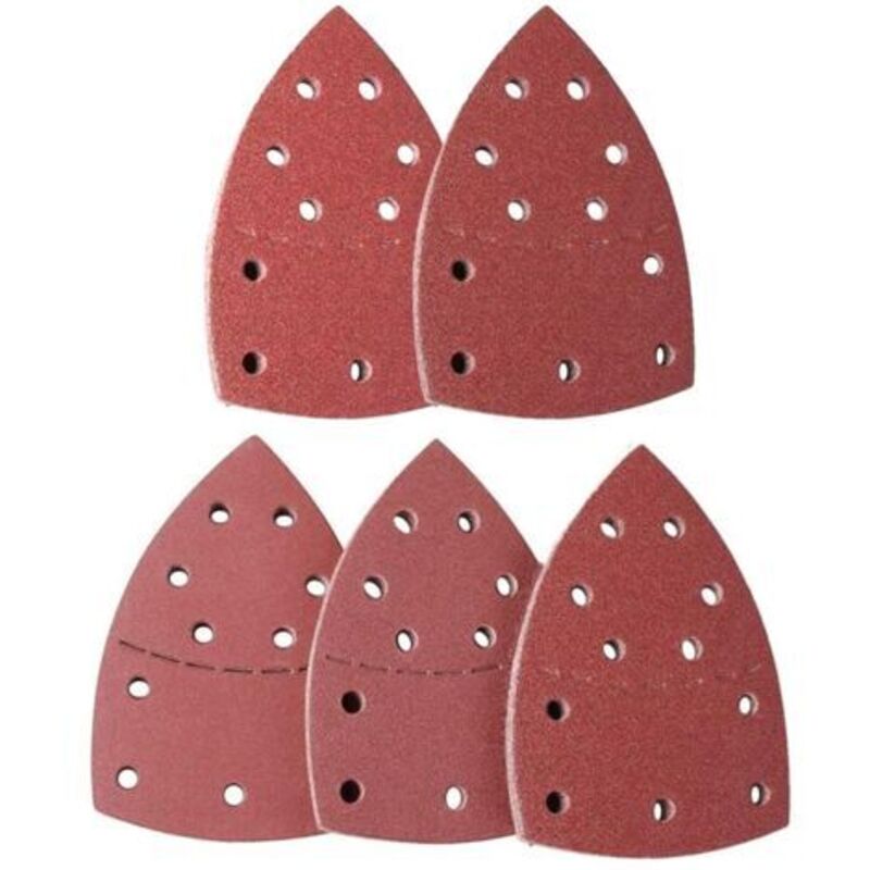 Papierschleifmittel Für Ponceuse – 50 Schleifpapierblätter Für Ponceuse Mouse Delta – 105 X 152 Mm – Körnung 40/80/120/180/240 – 11 Trous