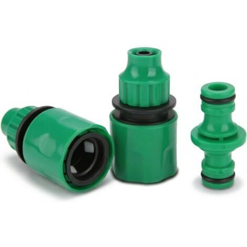 Schnelle Schlauchverlängerung, 3-teiliges 3/8-zoll-verbindungsschlauchende, Set Mit 2 Schlauchanschlüssen Und 1 Schlauchverlängerungsanschluss, Gartenschlauch-reparatursatz