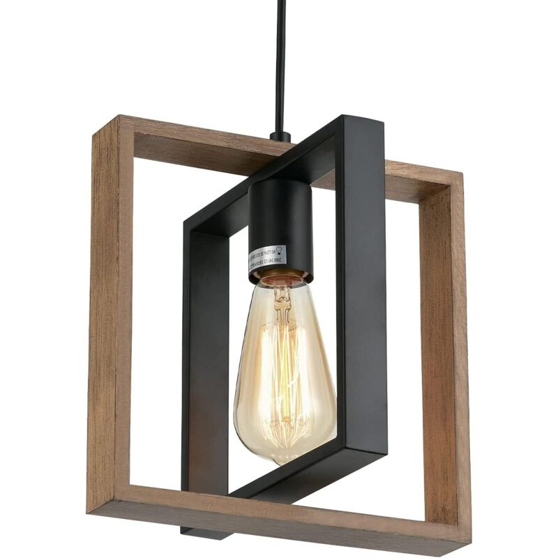 Retro-wohnzimmer-kronleuchter, Geeignet Für Hotelzimmer, Einzelkopf-massivholzlampe Im Amerikanischen Stil + Keine Lichtquelle