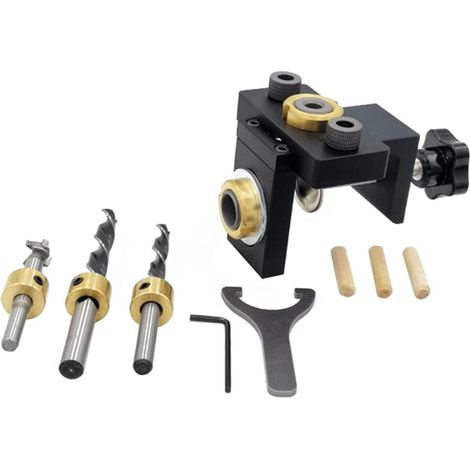 3-in-1-set: Stanzpositionierungswerkzeug, Bohrpositionierungswerkzeug, Holzmarkierungswerkzeug, Holzbearbeitungslochpositionierungswerkzeug, Lochmarkierungswerkzeug