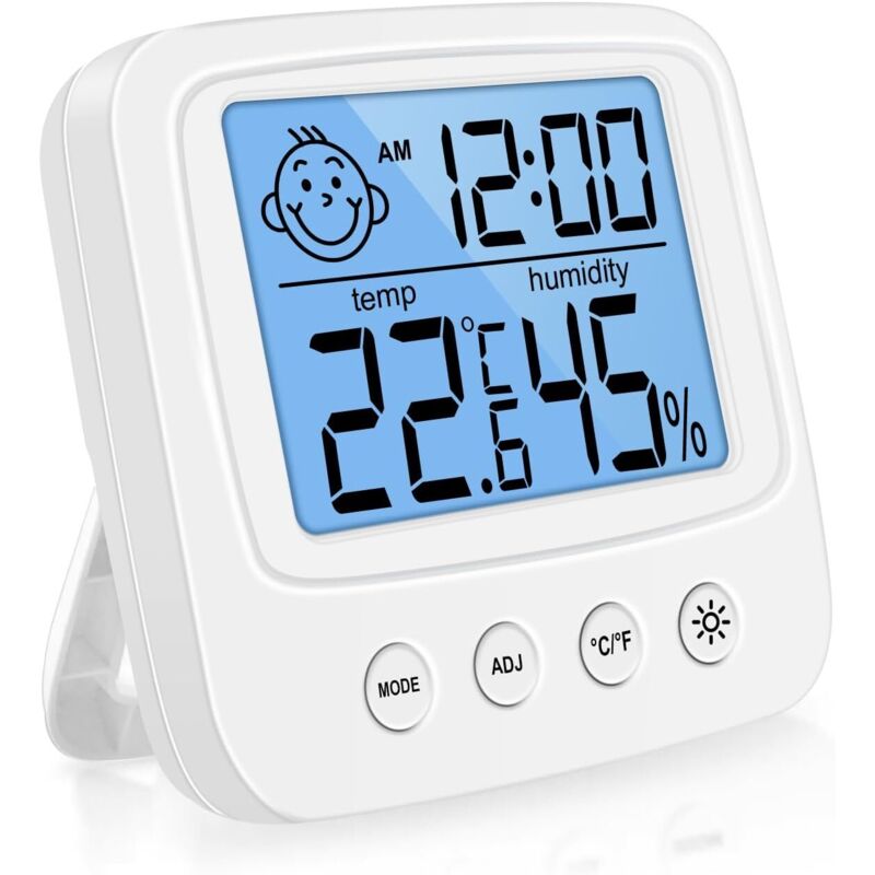 Hochpräzises Digitales Innen-hygrometer-thermometer, Digitales Innen-hygrometer, Digitales Desktop-thermometer Mit Temperatur- Und Luftfeuchtigkeitsüberwachung – Hintergrundbeleuchtung –