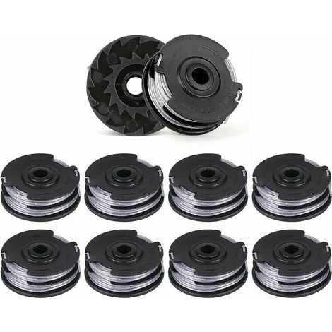 Lot Von 10 Wechselfilzspulen Für Zweireihige Débroussailleuses, Länge 6 M X 1,6 Mm, Praktisch Für Die Modelle Bosch Art 30-36 Li, Art 30, Art 27 Und Art 24.