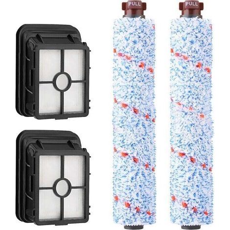 Kit 4 Stück Ersatz-brosse Rouleau Bissell Filtres Bissell Crosswave 17132 Und 2225n Series Nettoyage Zubehör Bissell Crosswave
