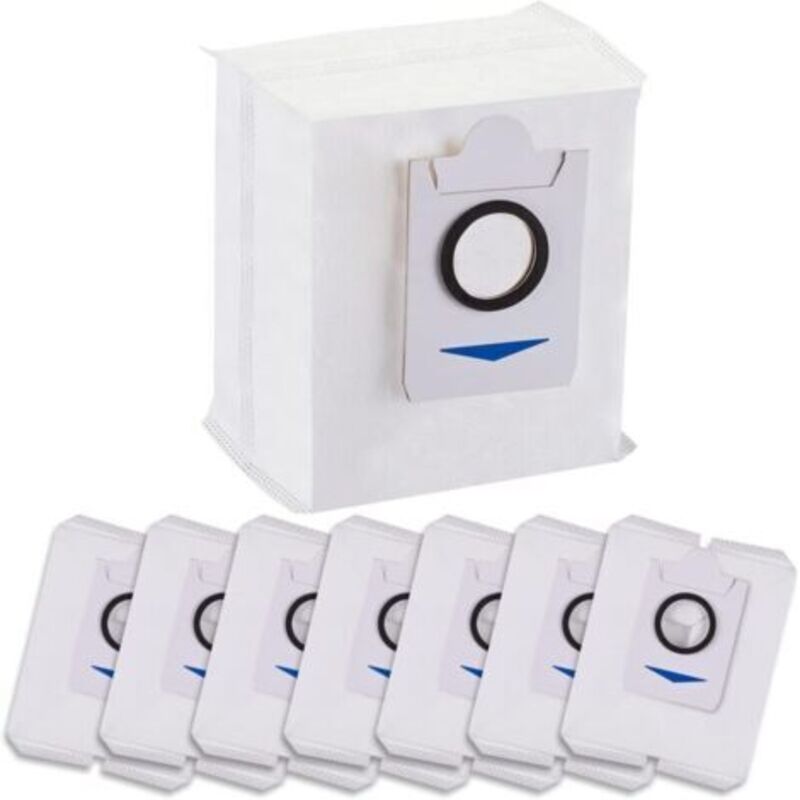Pr Lot Von 8 Taschenbeuteln, Zubehör Für Roboter Ecovacs Deebot T10 Plus/ecovacs Deebot X1 Plus, Saugstation Von 3,2 L, Großes Fassungsvermögen, Einzigartige Austauschteile