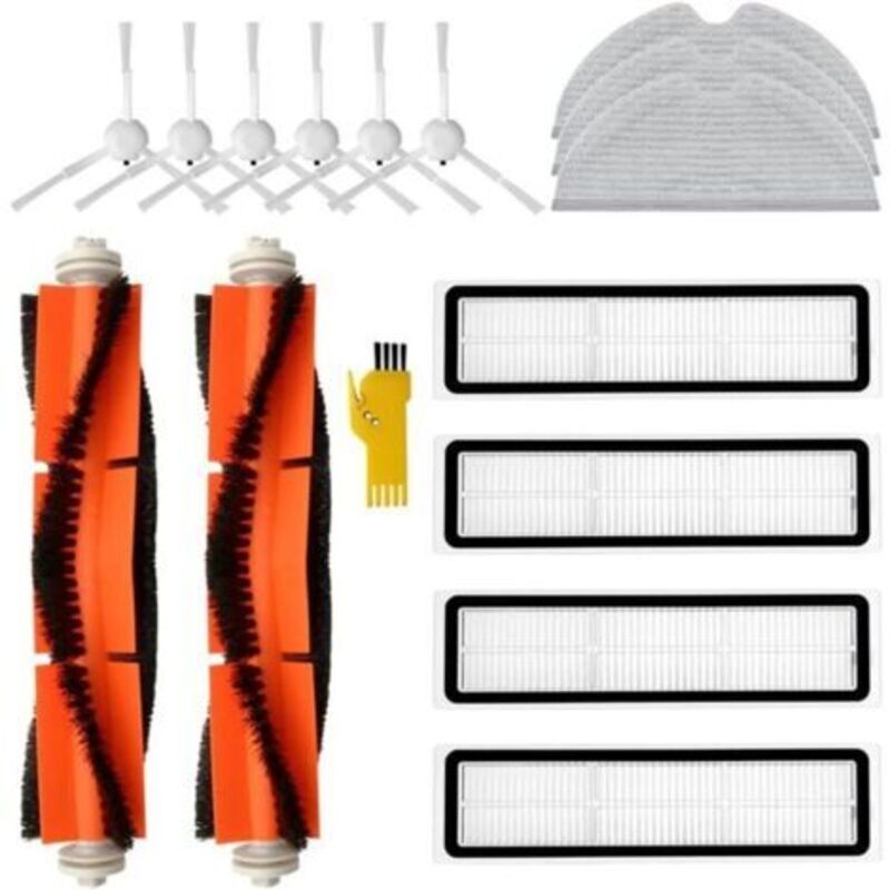 Pr-kit Für Ersatzzubehör Für Saugroboter Dreame D9 Dreame D9 Max Dreame L10 Pro, 15 Packungen, 2 Hauptbürsten, 4 Filter, 6 Seitenschläuche, 3 Balayage-bügel