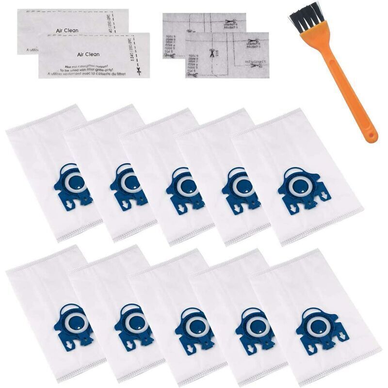 Staubsaugerbeutel 3d Efficiency Gn-kompatibel Mit Staubsaugern Der Serien Mie-le Classic C1, Complete C2, C3 S2000, S5000 Und S8000 9917730 ((10 Beutel Aus Papier + 4 Filter + 1 Stück)