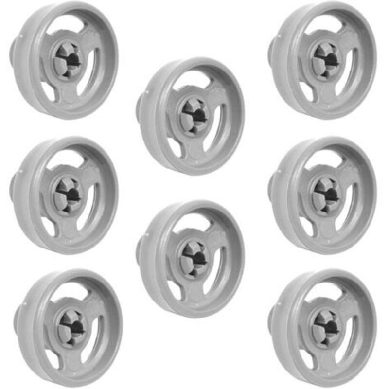 8 X Unterfahrräder Und Achsen Für Hotpoint/candy/ariston/creda/fisher & Paykel/haier/smeg/kenwood/indesit/hoover Staubsauger C00094189 C00104638 C00056347