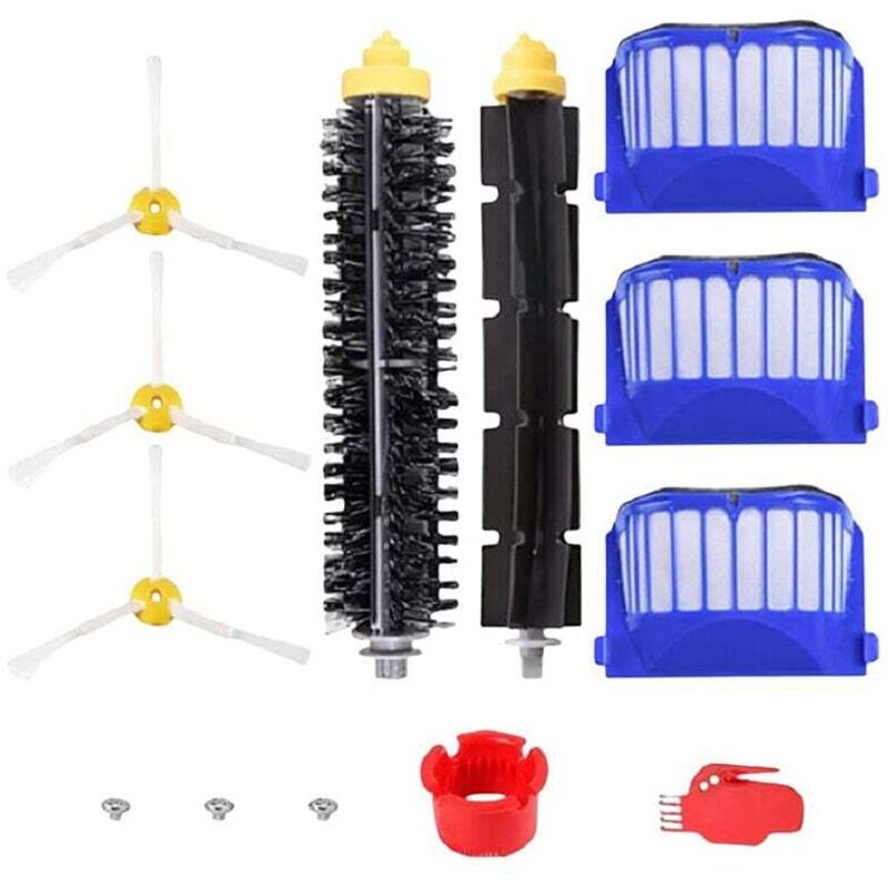 Roomba-broschenset Der Serie 600 – Set Aus 10 Zubehörteilen Für Saugroboter (lateralbürsten, Filter, Cerda-broschen Usw.).