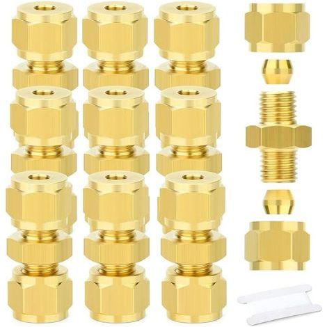 10 Stück Kompressions-schlauchleitungen, Schlauchleitungen 4 Mm Außendurchmesser X 4 Mm Außendurchmesser