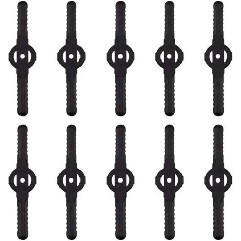 Kunststoff-rasenschneiderklingen, 10er-pack Kunststoff-trimmerklingen, Ersatz Für Kabelloses Rasentrimmer-werkzeugset, Kunststoff-rasenmäher-ersatzschneidklingen