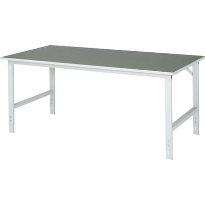 Arbeitstisch Tom BxTxH 2000x1000x760-1080mm, Linoleum Arbeitsplatte - RAU