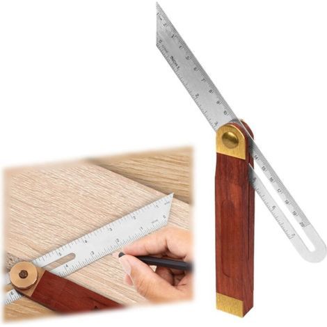 Winkelmesser Mit Einstellbarem Winkel, Quadrat Mit Mehreren Winkeln, Verstellbarer T-winkel Mit Mehreren Funktionen, Winkelanschlag Aus Edelstahl