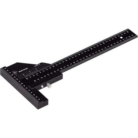 Menüregel, Multifunktionsregel Für Die Holzarbeit, Regel Aus Aluminium In T-form, Tragwerkzeug, Maße 0 Bis 280 Mm, Maßgenauigkeit Etwa 0,02 Mm