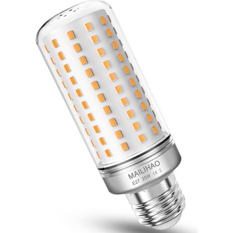 Led-ampulle E27, Typ „mais“, 25 W, Weißes Licht 3.000 K, 1.900 Lm, Entspricht Einer Glühbirne Mit 200 W, Fassung E27, Nicht Dimmbar, 1 Stück.