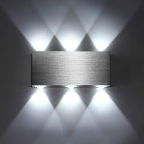 Led-wandleuchte, 18 W, Für Den Innenbereich, Moderne Wandleuchte, Quadratisch, Nach Oben Und Unten, Aluminium-beleuchtung, Dekorationsleuchte Für Schlafzimmer, Büro, Bett, Flur, Wohnzimmer, Hotel, Bar