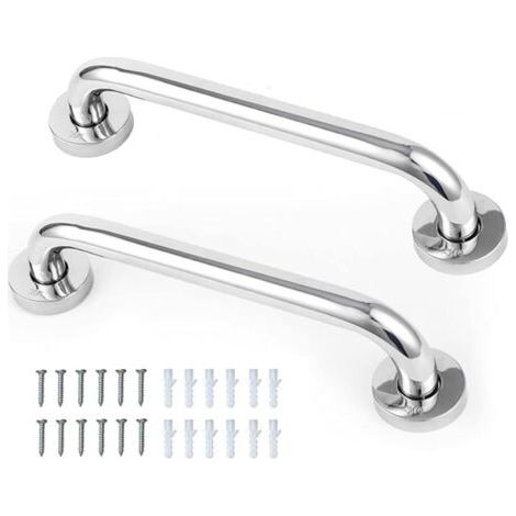 Lot Von 2 Poignées Antidérapantes, Edelstahl, 30 Cm