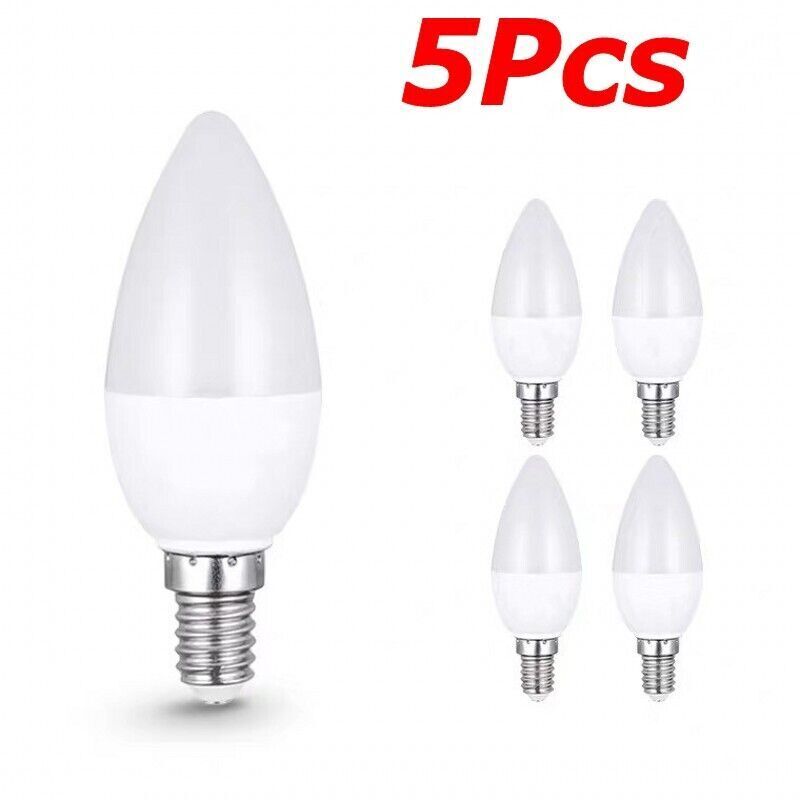 Ampullen-led E14, 5 Teile, Innenlampe, Weißes, Warmes Und Warmes Licht, Kronleuchter Für Die Inneneinrichtung, 10 W