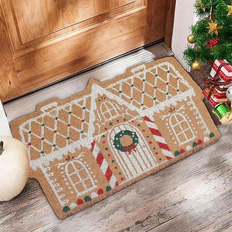 Lebkuchen-fußmatte – Weihnachtliche Willkommensmatte Für Ihre Haustür, Küche Und Badezimmer (5080 Cm)