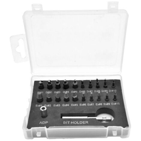 Kit D'Extracteur De Vis Cassés, 22 Stück Extracteur De Vis Cassé Endommagées En Outil Pour Vis Foirée Mit Adaptateur Douille Et Porte-embout Magnétique Pour Retirer Vis Cassé Boulon Endommag