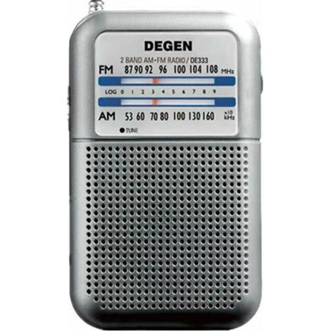 De-333 Tragbares Miniradio, Transistorradio Mit Fm-taste Und Signalanzeige, Austauschbare Batterie (aaa)