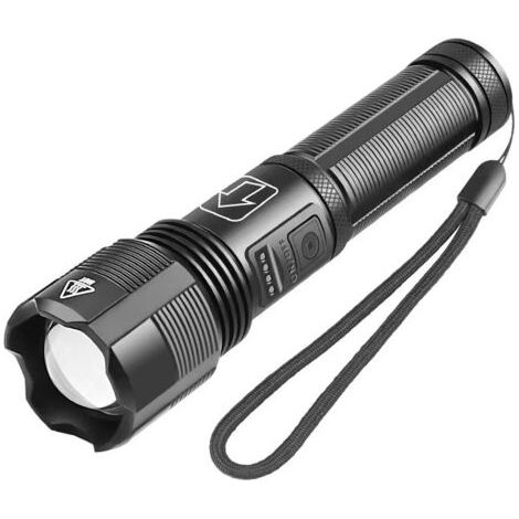 Superstarke Wiederaufladbare Led-taschenlampe, 1000 Lumen, 5 Beleuchtungsmodi